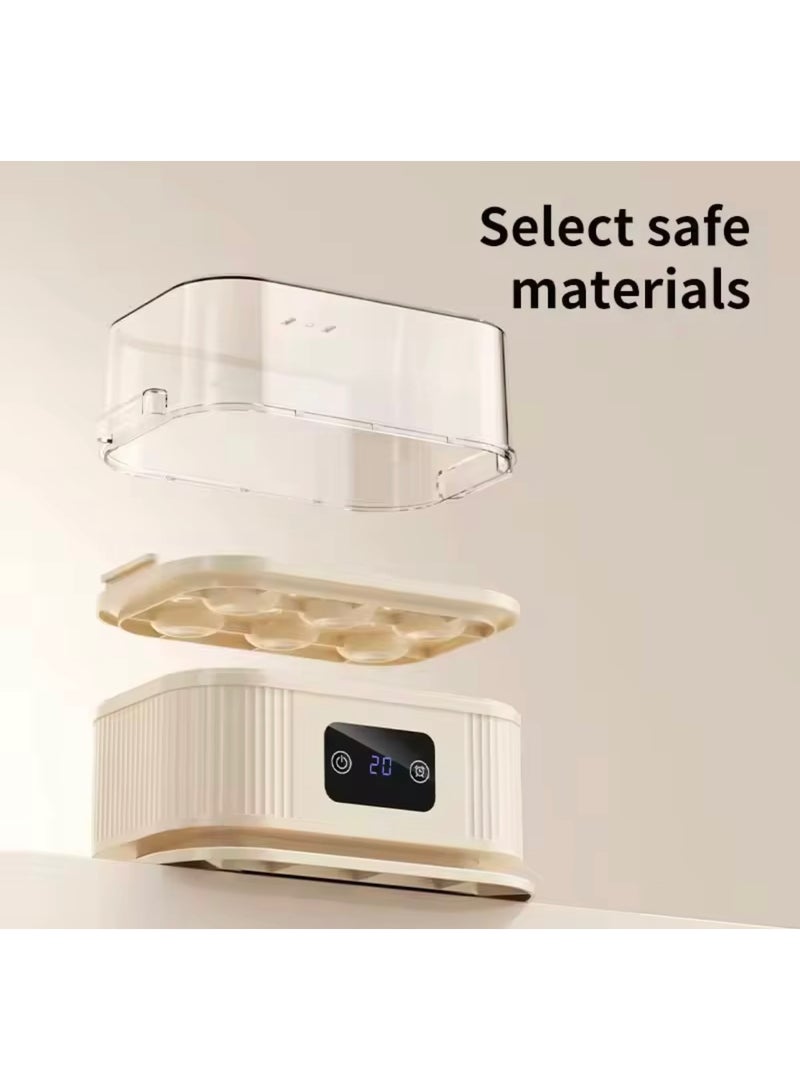 توبي طباخ بيض كهربائي TB-972 - سعة 6 بيضات، 200 واط طهي سريع، أوضاع طهي ناعم/متوسط/قاسٍ مع غطاء شفاف - Image 3